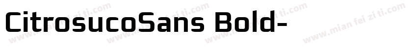 CitrosucoSans Bold字体转换
